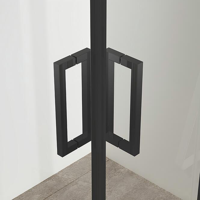 Sprchový kút Atlas 90x90x210 black,2