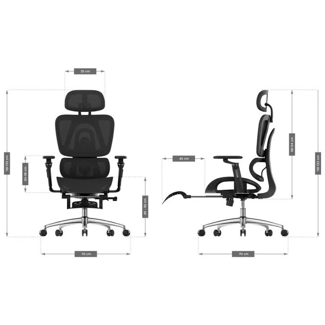 Otočné kreslo Expert 7.9 black