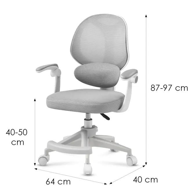 Otočné kreslo Junior 4.5 grey