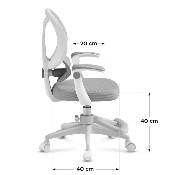 Otočné kreslo Junior 4.5 grey