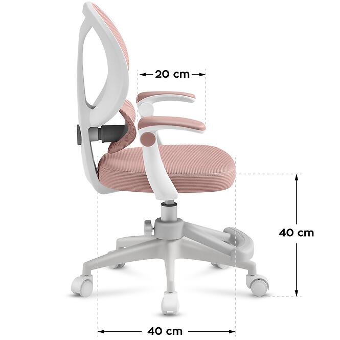 Otočné kreslo Junior 4.5 pink
