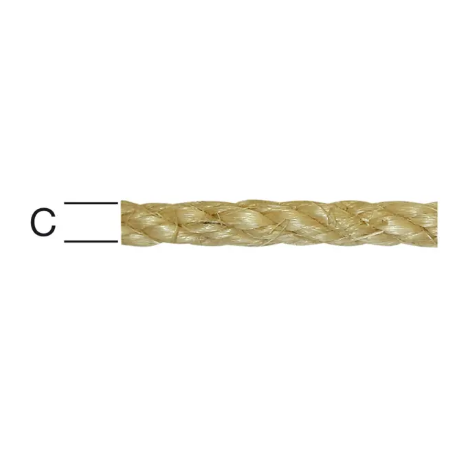 Jutové lano – Priemer 8 mm - Tovar na Mieru