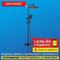 Sprchový stĺp s batériou Arizona čierna (SK)