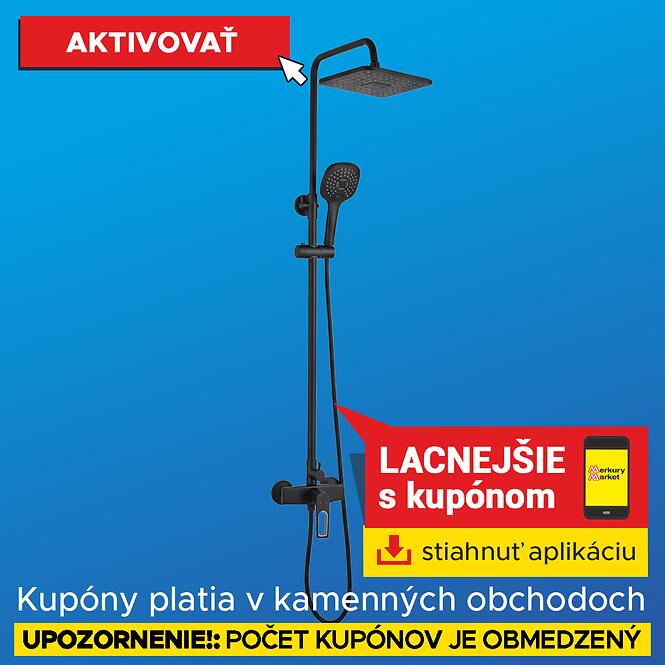 Sprchový stĺp s batériou Arizona čierna (SK)