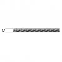 Oceľové Lano – Priemer 2 mm - Tovar na Mieru
