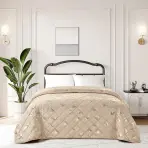 Prikrývka na posteľ Jola RQ-015 170x220 cm béžová