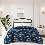 Prikrývka na posteľ Jola RQ-015 220x250 cm tmavomodrá