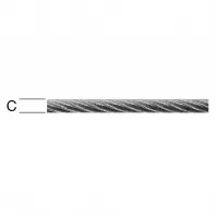 Oceľové Lano – Priemer 3 mm - Tovar na Mieru