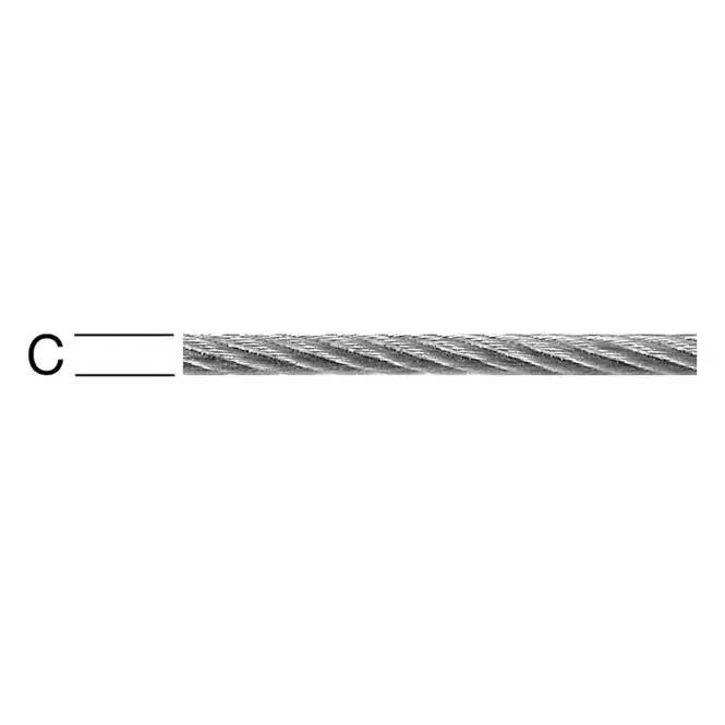Oceľové Lano – Priemer 3 mm - Tovar na Mieru