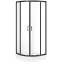 Sprchový kút polkruhový Brasco 80x80x190 black S168-003