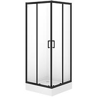 Sprchový kút štvorcový Brasco 80x80x190 black S168-007
