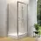 Sprchový kút štvorcový Brasco Pivot 80x80x190 chróm S168-009