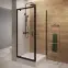 Sprchový kút štvorcový Brasco Pivot 90x90x190 black S168-012,2