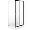 Sprchový kút obdĺžnikový Brasco Slide 100x80x190 black S168-015