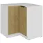 Kuchynská skrinka Cremona Wh 90x90 Dn 2f Bb