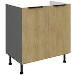 Kuchynská skrinka Cremona Ant 80zl 2f Bb