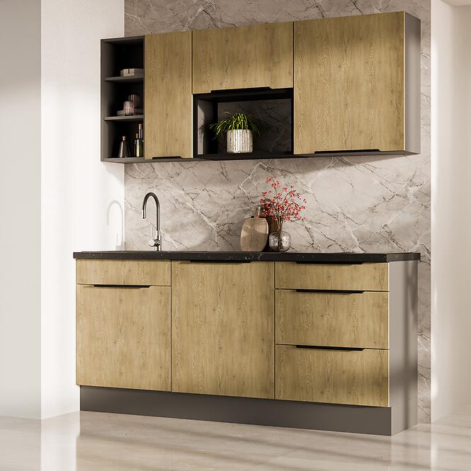 Kuchynská skrinka Cremona Ant 80zl 2f Bb,18