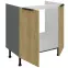 Kuchynská skrinka Cremona Ant 80zl 2f Bb,2