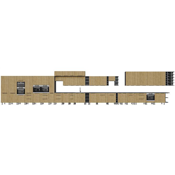 Kuchynská skrinka Cremona Ant 80zl 2f Bb,5