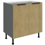 Kuchynská skrinka Cremona Ant 80d 2f Bb