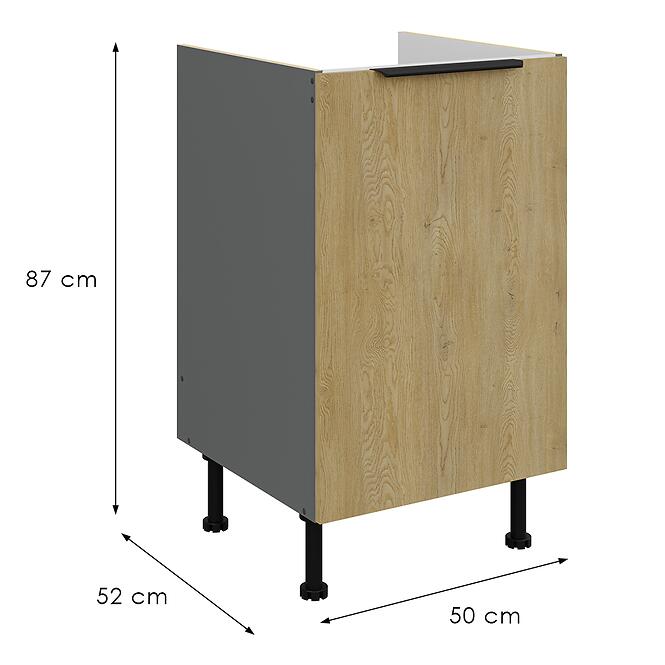 Kuchynská skrinka Cremona Ant 50zl 1f Bb,3