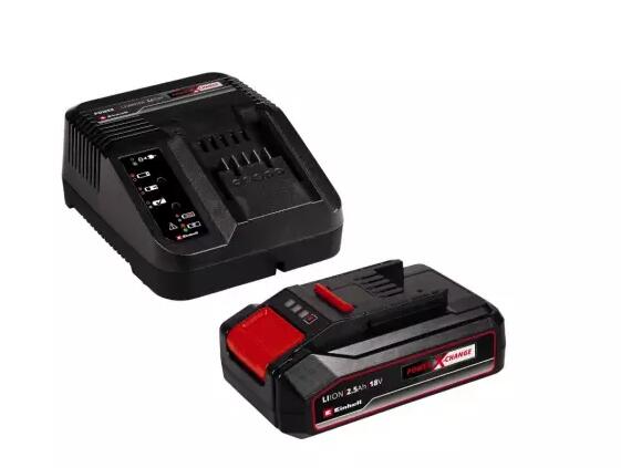 EINHELL UTAHOVÁK RÁZOVÝ IMPAXXO 18/230 + PXC ŠTARTOVACIA SÚPRAVA 18V 2,5AH PXC STARTER KIT