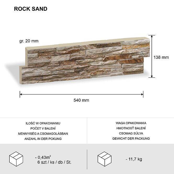 Betónový kameň Rock Sand,3