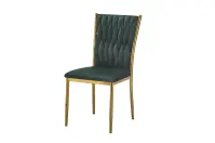 Stolička Glamour 12510 zelená/zlatý