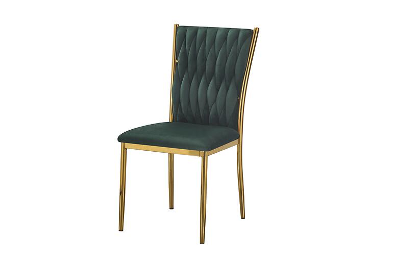 Stolička Glamour 12510 zelená/zlatý