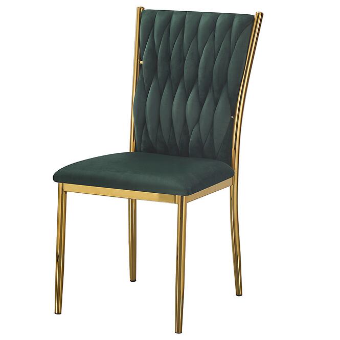 Stolička Glamour 12510 zelená/zlatý