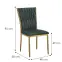 Stolička Glamour 12510 zelená/zlatý,2