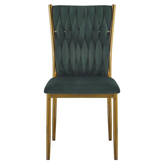 Stolička Glamour 12510 zelená/zlatý