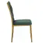Stolička Glamour 12510 zelená/zlatý,4