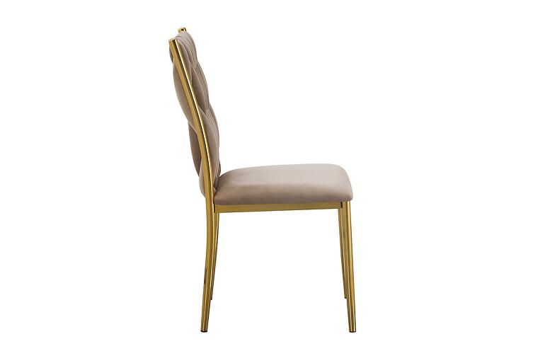 Stolička Glamour 12512 béžová/zlatý