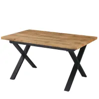 Rozkladací stôl Idaho 12555 140/180x90 dub/čierny