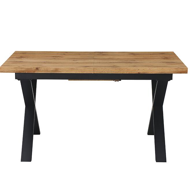 Rozkladací stôl Idaho 12555 140-180x90 prírodná/čierna,3