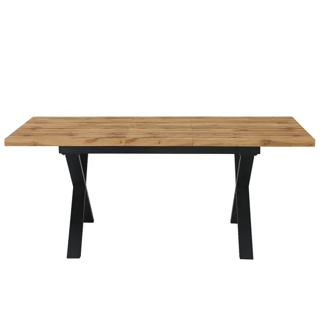 Rozkladací stôl Idaho 12555 140-180x90 prírodná/čierna,6
