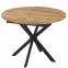 Rozkladací stôl Flint 12517 100/135x100 dub/čierny
