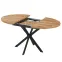 Rozkladací stôl Flint 12517 100/135x100 dub/čierny,4