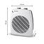 Elektrický termoventilátor VL-204 2000W,2