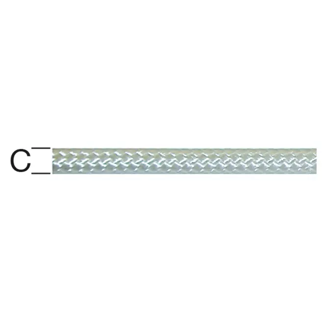 Polyamidové Lano Biela – Priemer 3.5 mm - Tovar na Mieru