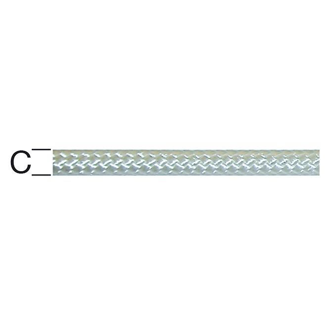 Polyamidové Lano Biela – Priemer 3.5 mm - Tovar na Mieru