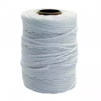 PA-šnúra pletená 1,6 mm biela 100 metrov