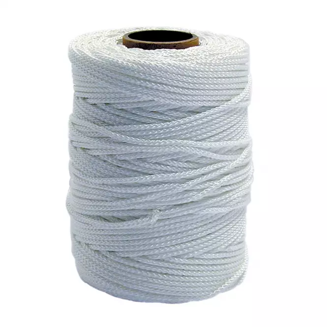 PA-šnúra pletená 1,6 mm biela 100 metrov