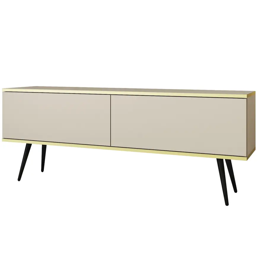 TV stolík Oro 135 Bez+ Čierne nohy