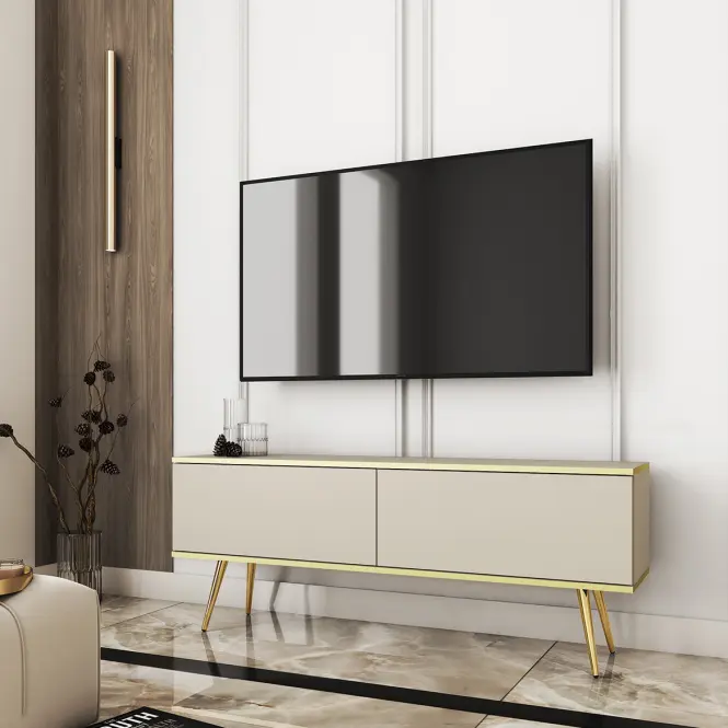 TV stolík Oro 135 Bez+ Čierne nohy,4