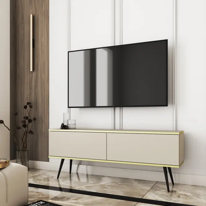 TV stolík Oro 135 Bez+ Čierne nohy,5