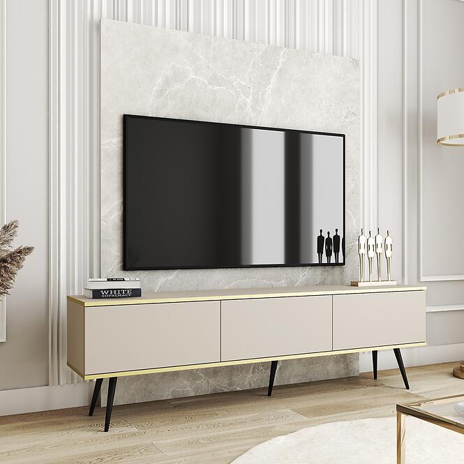 TV stolík Oro 175 Bez+ Čierne nohy
