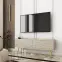TV stolík Oro Mdf Drážkovanie 135 Bez+ Čierne nohy,4