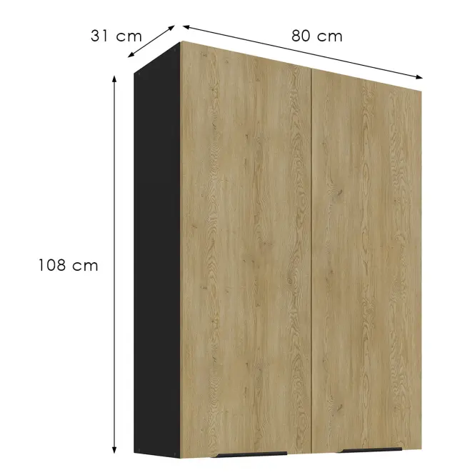 Kuchynská skrinka Cremona Bl 80g-108 2f,3